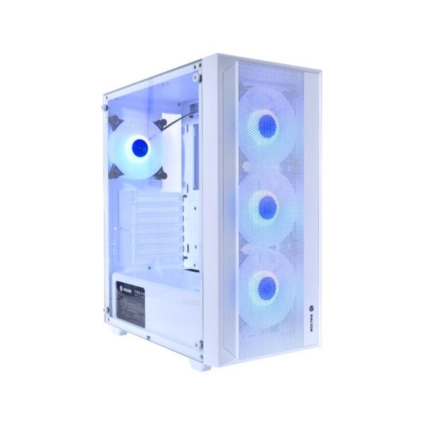 CASE GAMER HALION TORNADO 04WH BLANCO, F/600W, ARGB, V/TEMPLADO