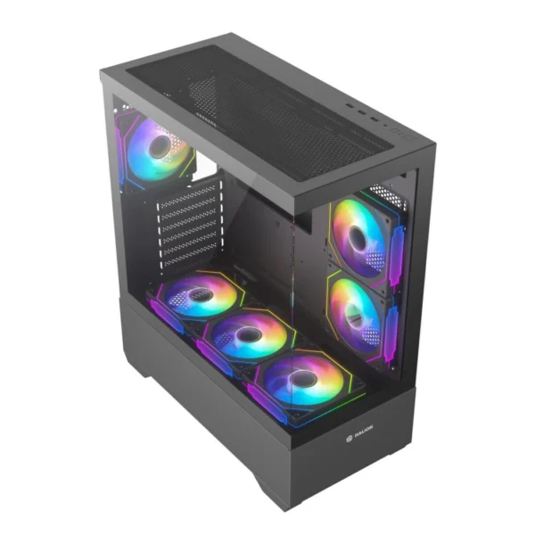 CASE GAMER HALION JUPITER K04, 6 COOLER ARGB, V/TEMPLADO