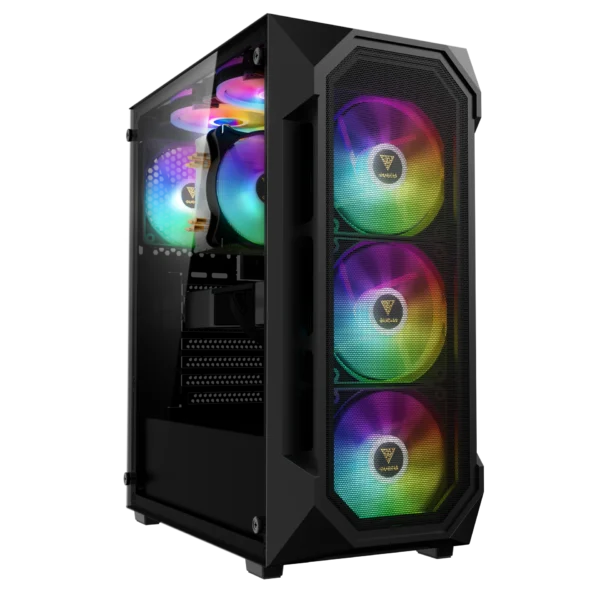 CASE GAMDIAS AURA GC1 ELITE, 4 FAN RGB, V/TEMPLADO
