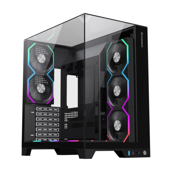 CASE GAMEMAX INFINITY PRO, PANORAMICO, 5 COOLER ARGB GAMING