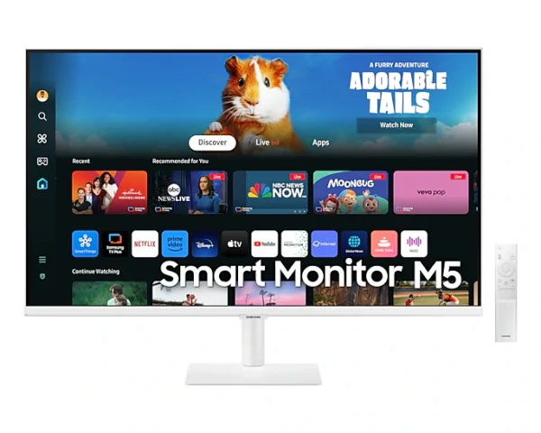 MONITOR SAMSUNG LS27DM501ELXPE, 27" VA, SMART M5 WHITE, FHD, 60Hz, 4ms