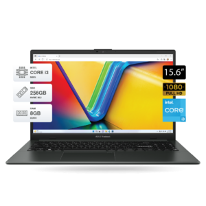 LAPTOP ASUS VIVOBOOK E1504GA-NJ191, INTEL i3-N305, 8GB DDR4, SSD 256GB, 15.6" FHD