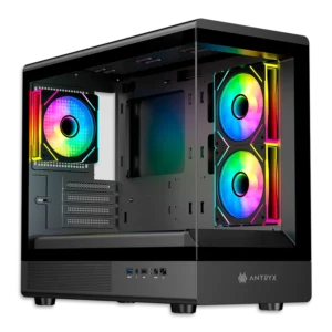 CASE ANTRYX FX 630M BLACK, FAN x3 ARGB, V/TEMPLADO
