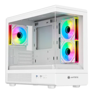CASE ANTRYX FX 630M WHITE, FAN x3 ARGB, V/TEMPLADO