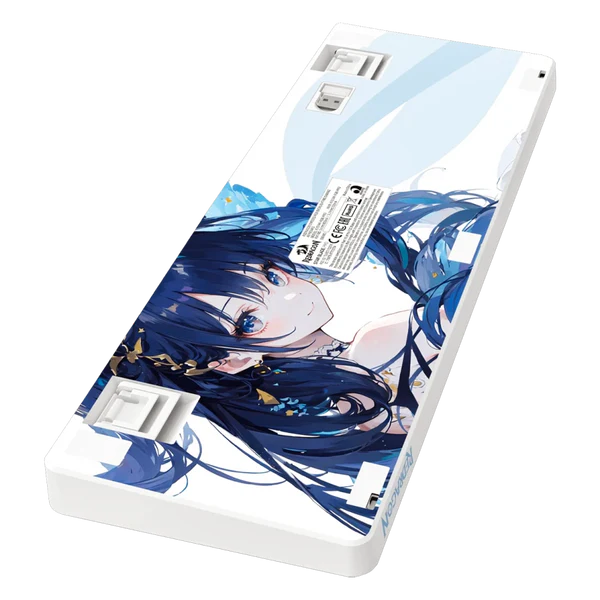 TG. REDRAGON STARD BLADE K707AK| INGLES | INALAMBRICO | SW-MINT | RGB| BLANCO-CELESTE