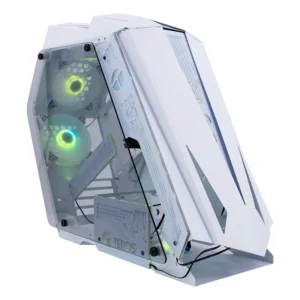 CASE TEROS TE-1316G, WHITE, 4 FAN ARGB, V/TEMPLADO