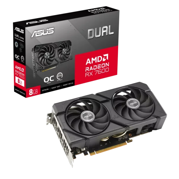 T.Video ASUS DUAL RADEON RX 7600 EVO OC Edition 8GB GDDR6